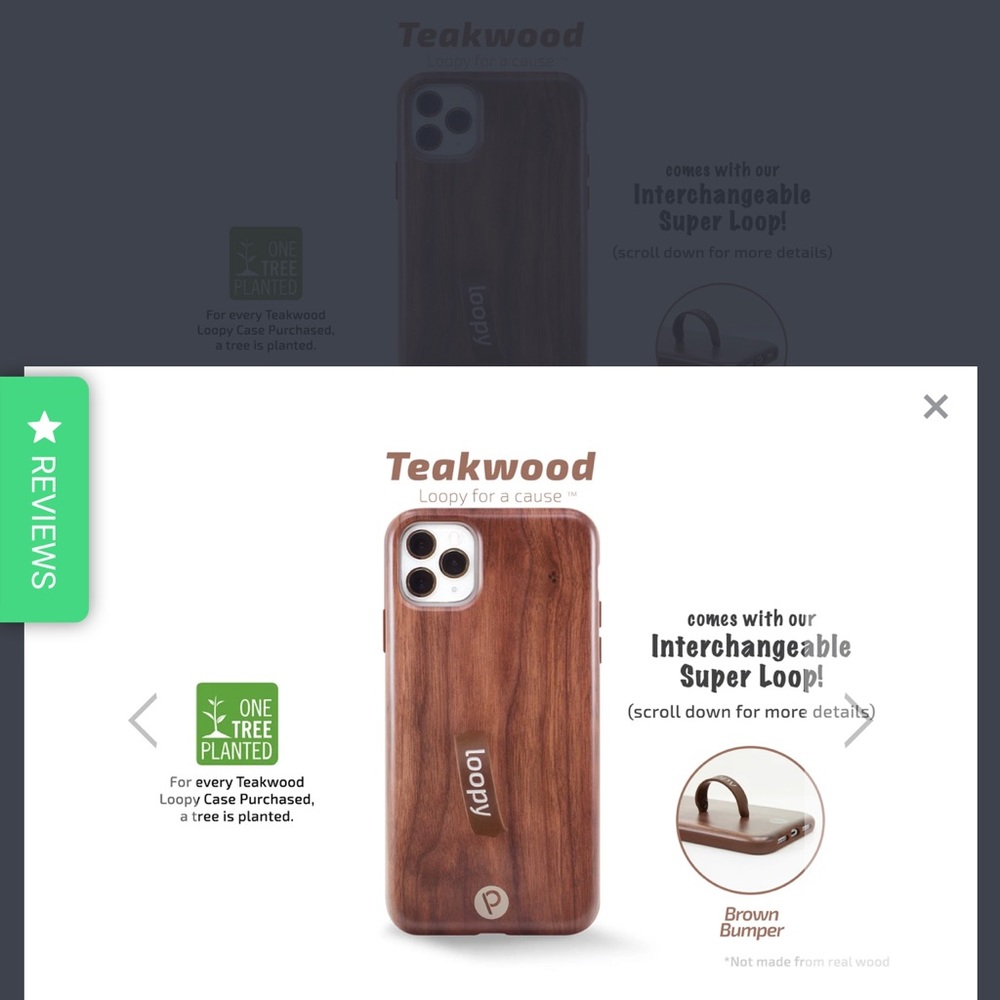 Loopy Apple iPhone 11 Pro Max teakwood case.